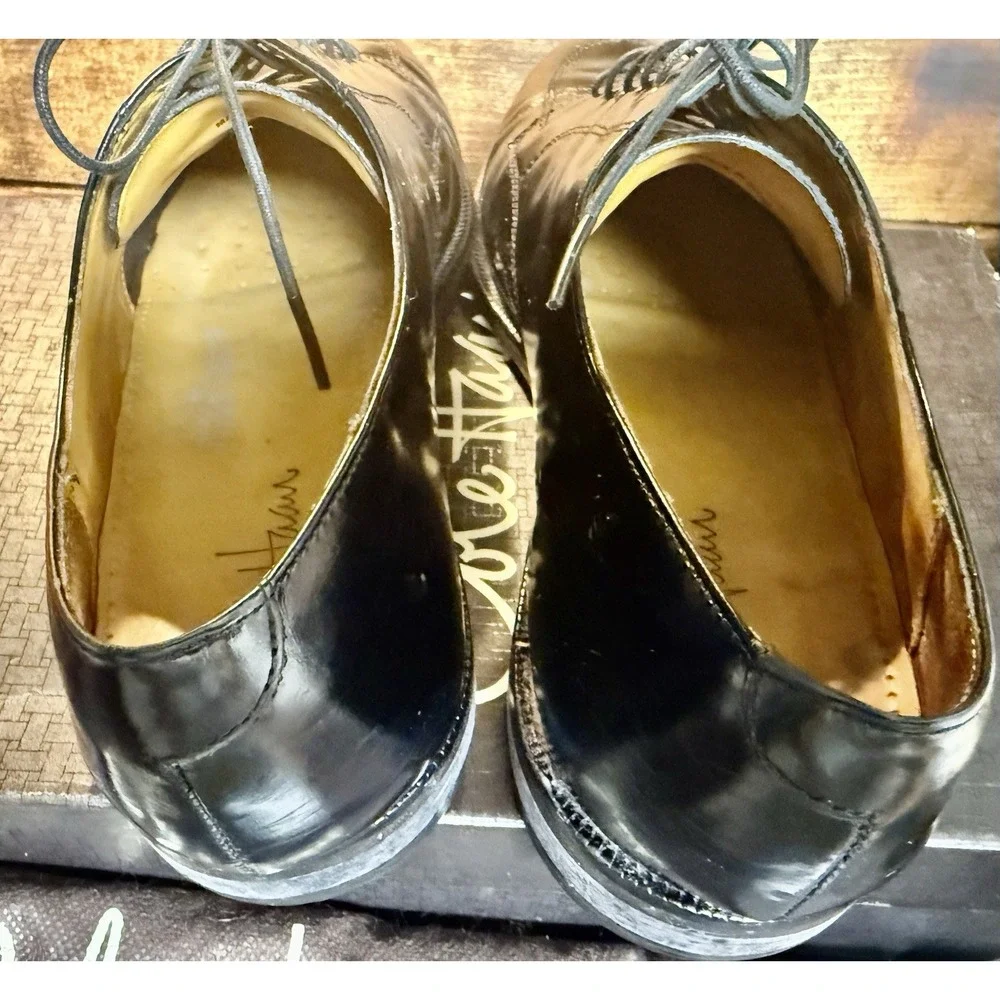 Vintage Cole Haan Black Leather Split Toe Oxford Dress Shoes 10-1/2D Made in USA